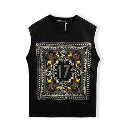 Men sleeveless t-shirt sports vest summer wear