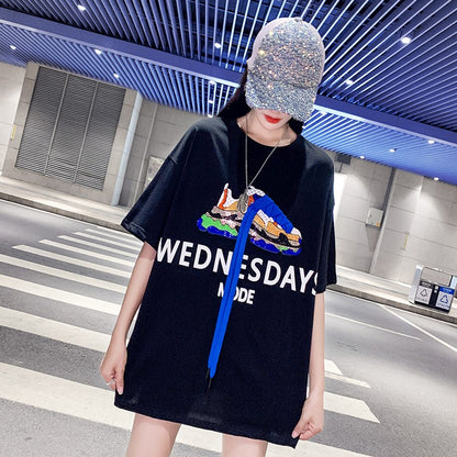 Oversize loose t-shirt for women