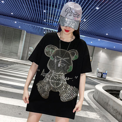 Stylish printed T-shirt Casual short sleeve tee