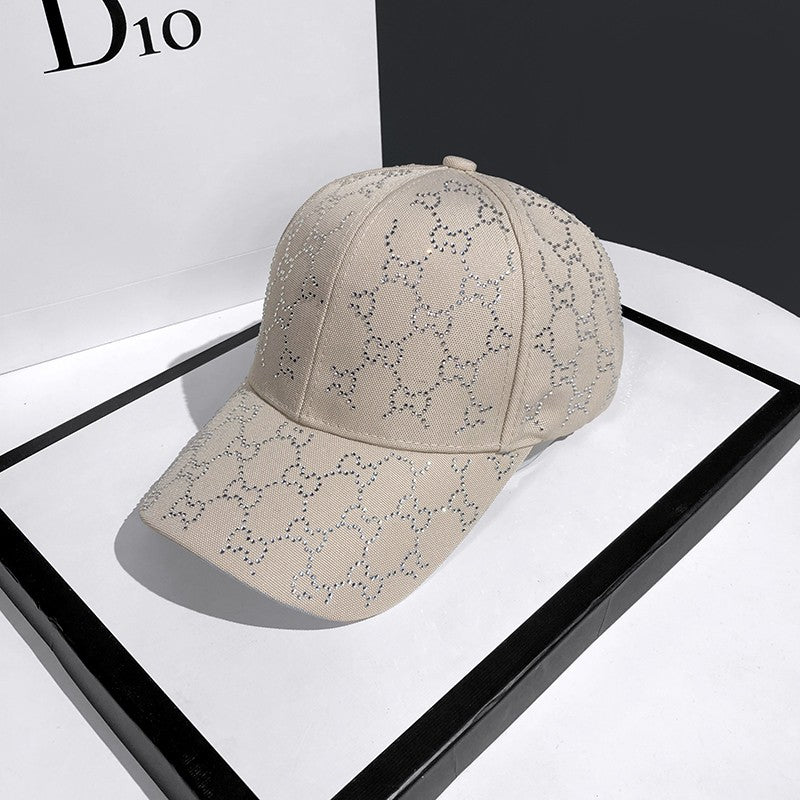 Water Diamond Baseball Hat Tongue Hat Face Cap