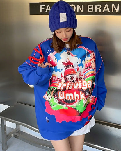 Graffiti sweatshirt for women