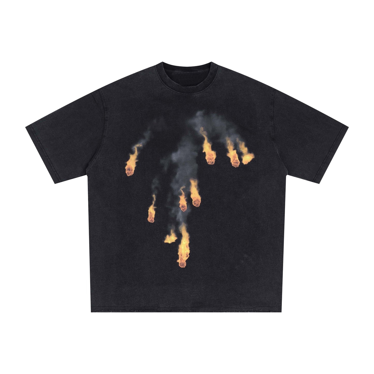 Unisex Blazing Fire Conley Printed Distressed Tshirts