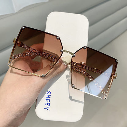 Oversized frame, anti blue light and anti radiation sunglasses fashion glasses