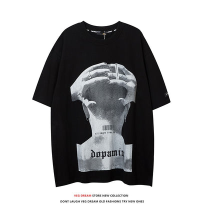 Dream portrait printed unisex T-shirt half-sleeved top