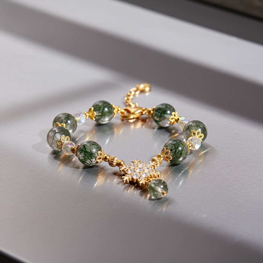 Green Phantom Crystal Bracelet
