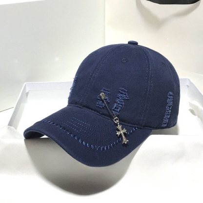 Blue baseball show face sunscreen unisex cap