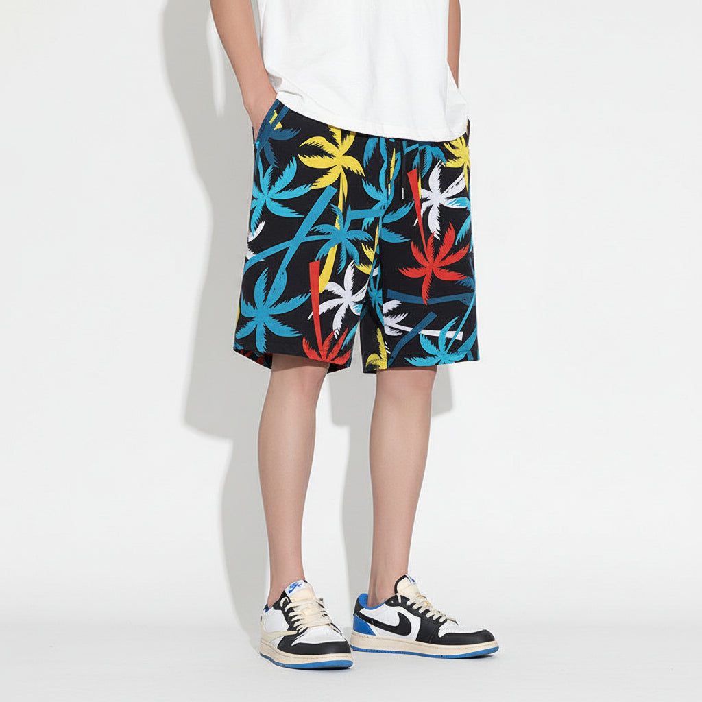 Multi colour beach men's summer pants