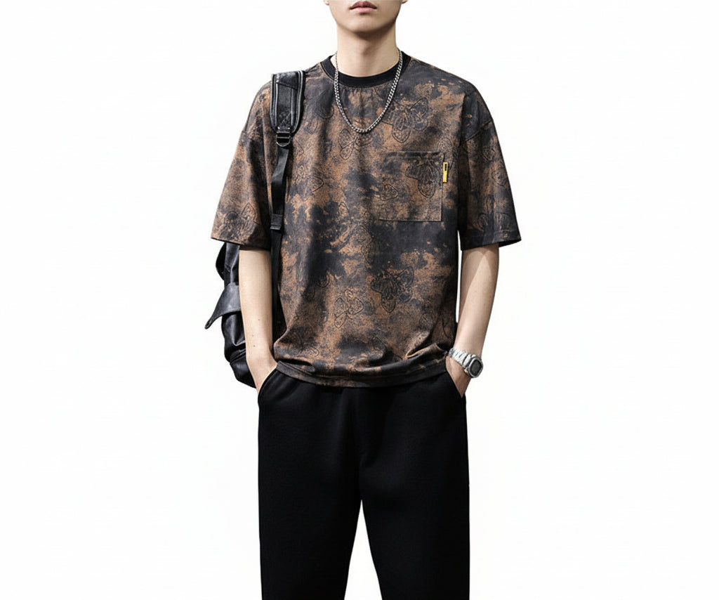 Crewneck t-shirt men top