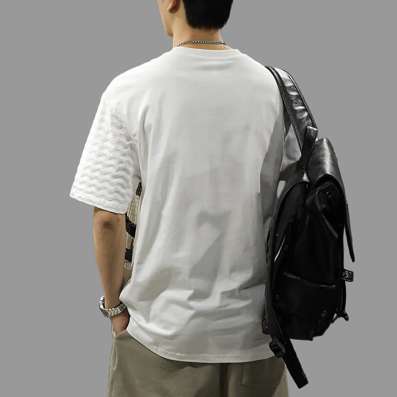 T-shirt ruffian top half sleeve