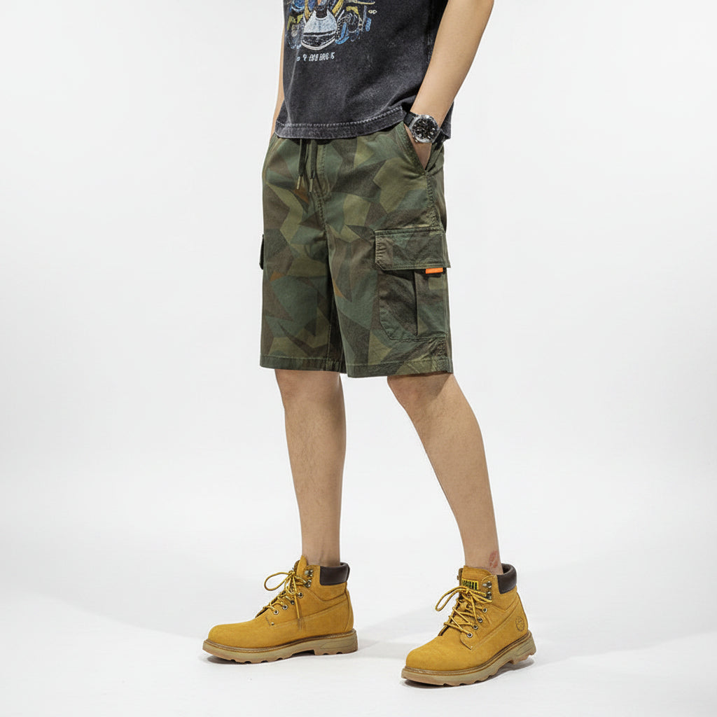 Camouflage Cargo Shorts Pant Men's Trousers