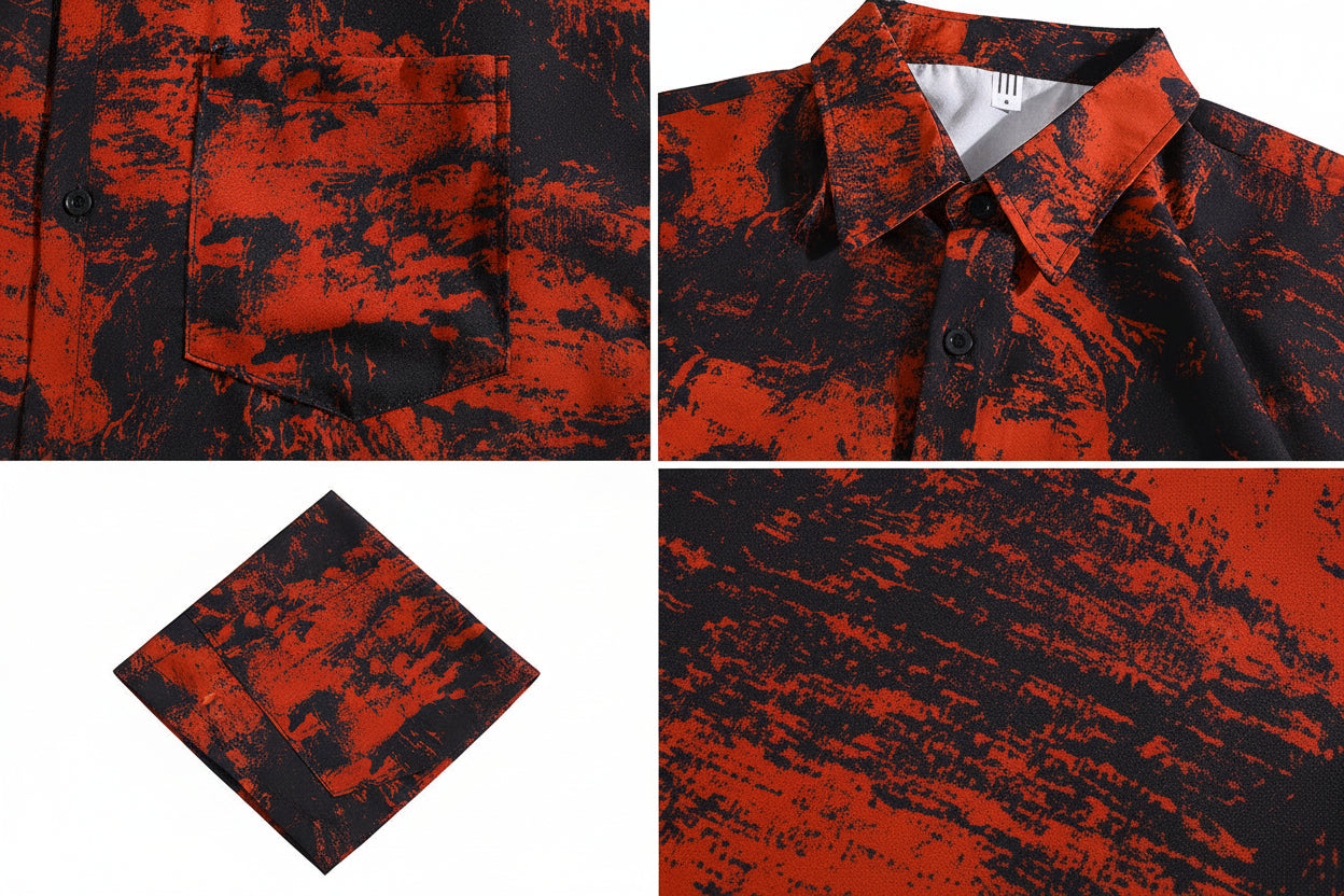 Graffiti Shirt Men's Short Sleeve Top