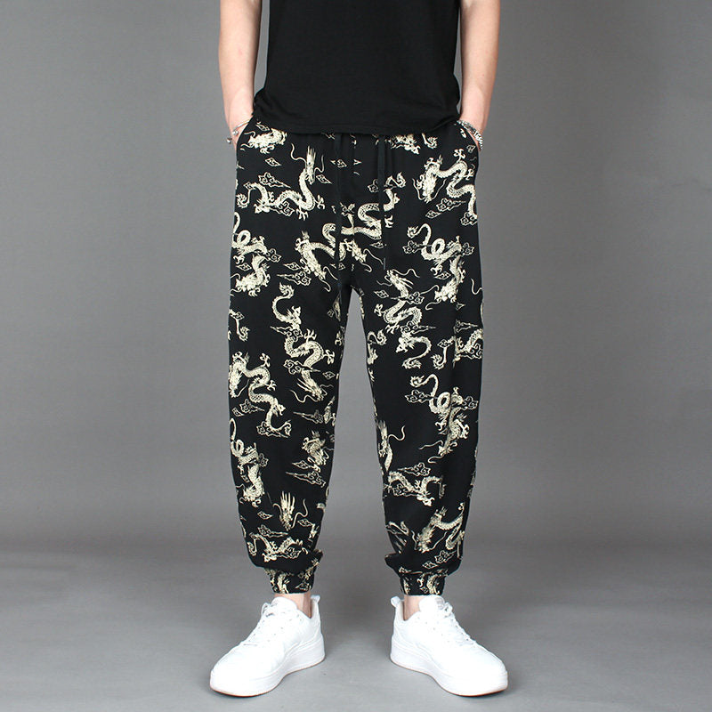 Graphic print pants