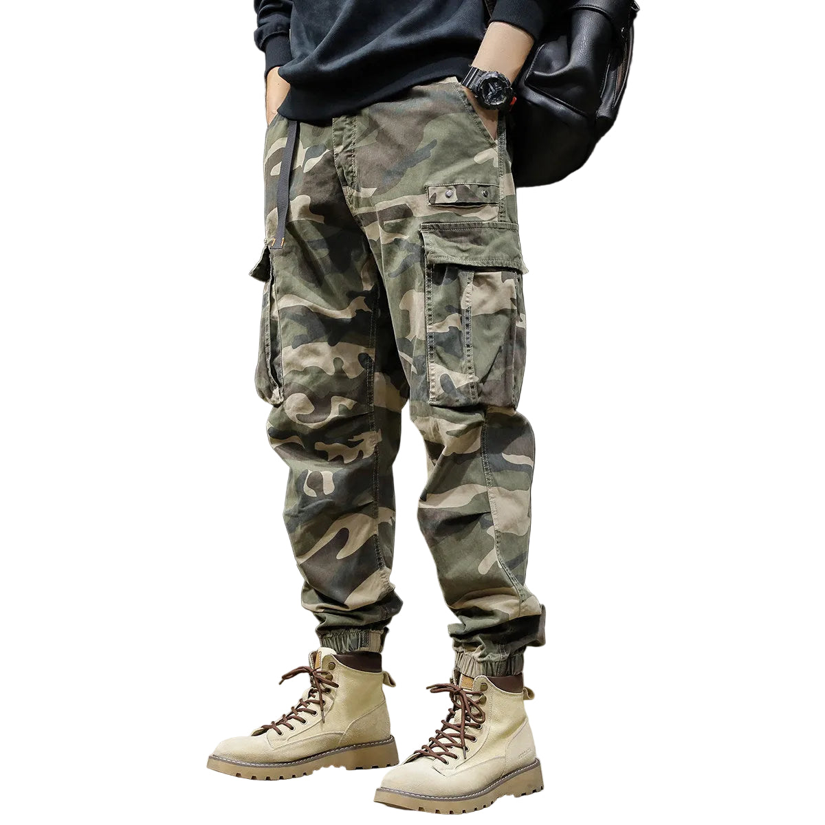 Camouflage cargo pants men's pants