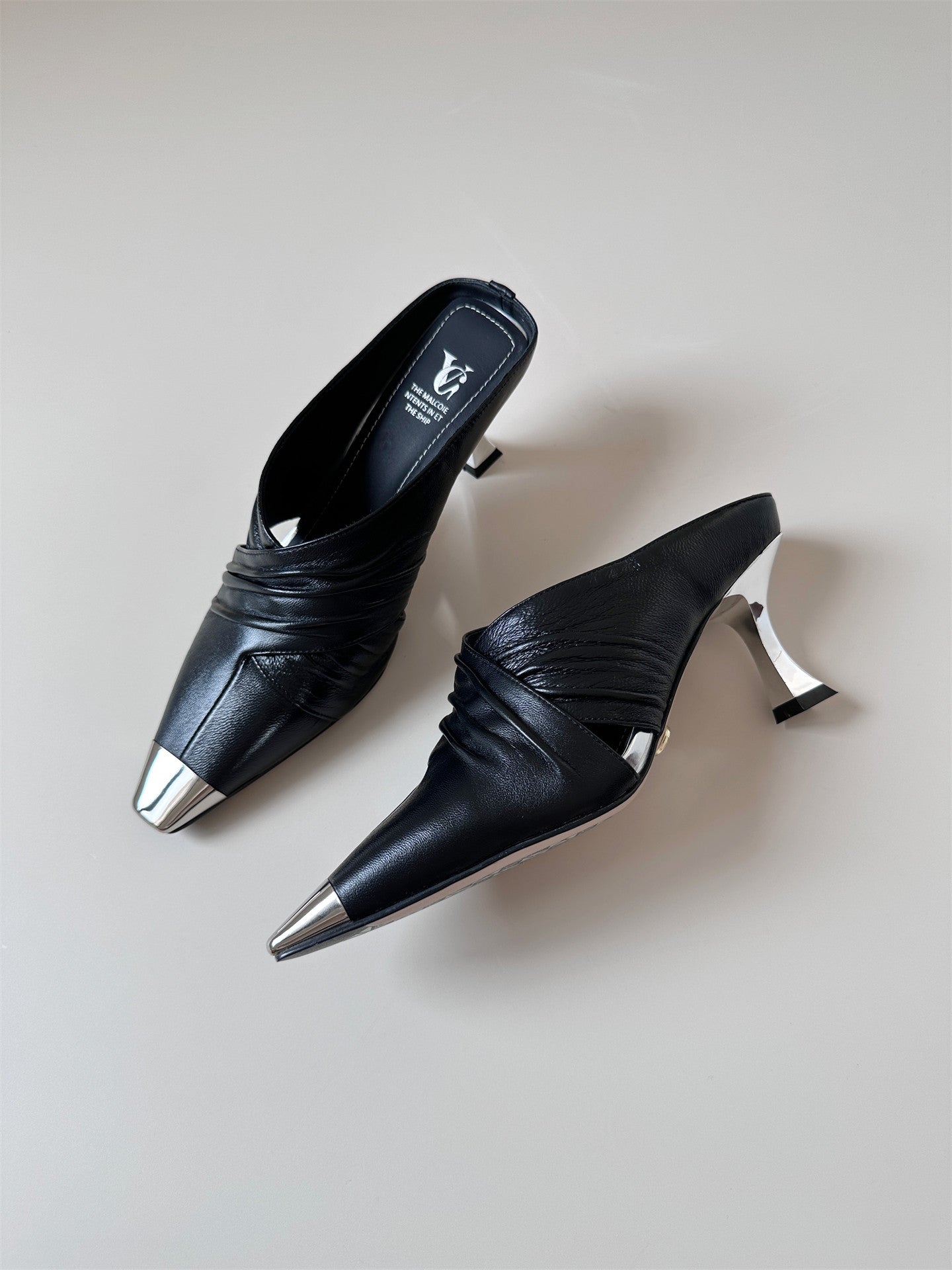 7cm stiletto heel half-slippers heel
