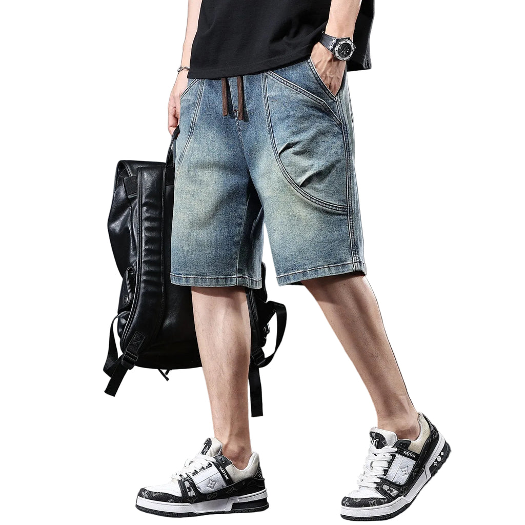 Denim shorts casual men's medium pants