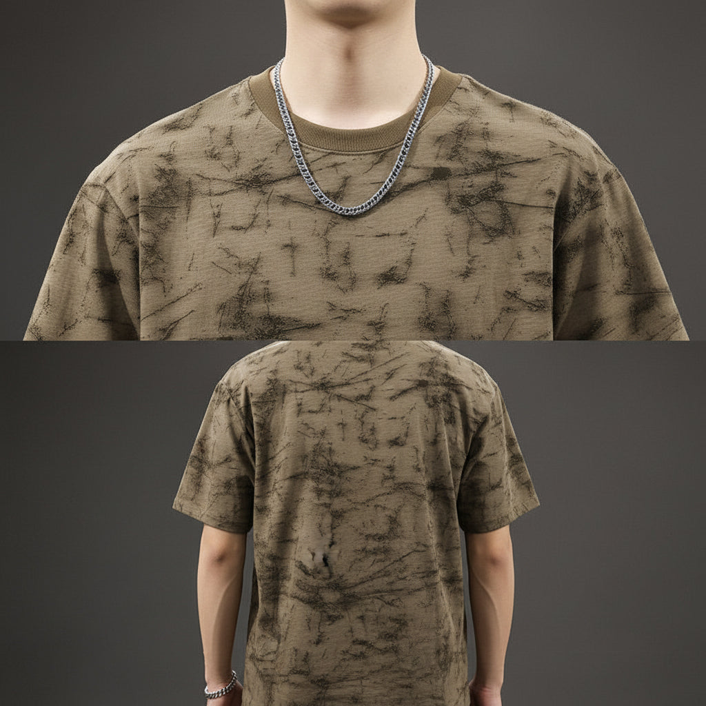 Full Print Men's Short Sleeve T-Shirt Summer Top