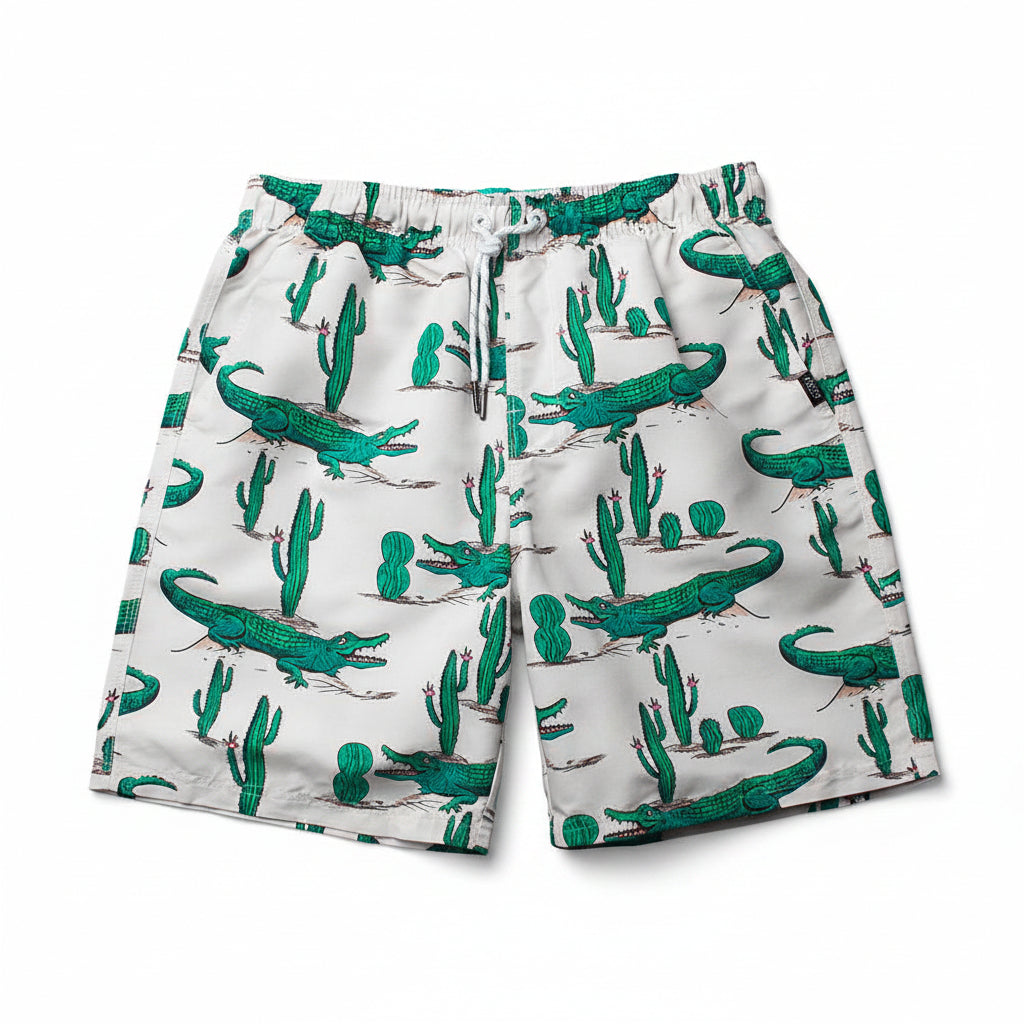 Beach pants crocodile print shorts men's summer shorts