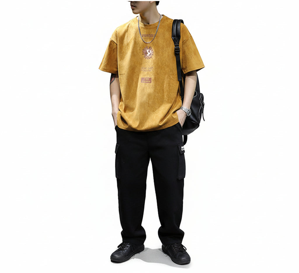 Casual half-sleeved top T-shirt summer men's new body shirt