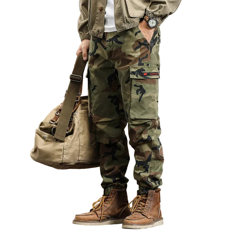 Camouflage cargo pants jeans