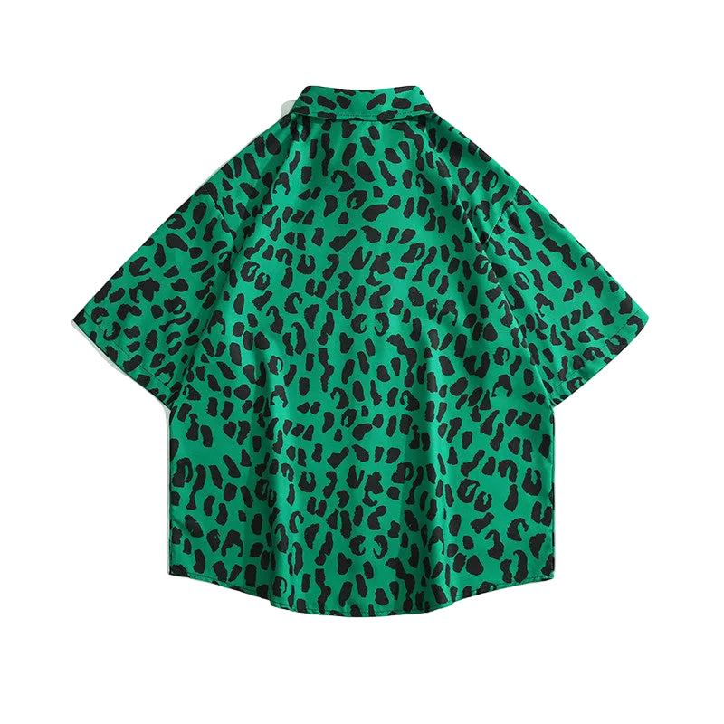Shirt leopard Print Short Sleeve