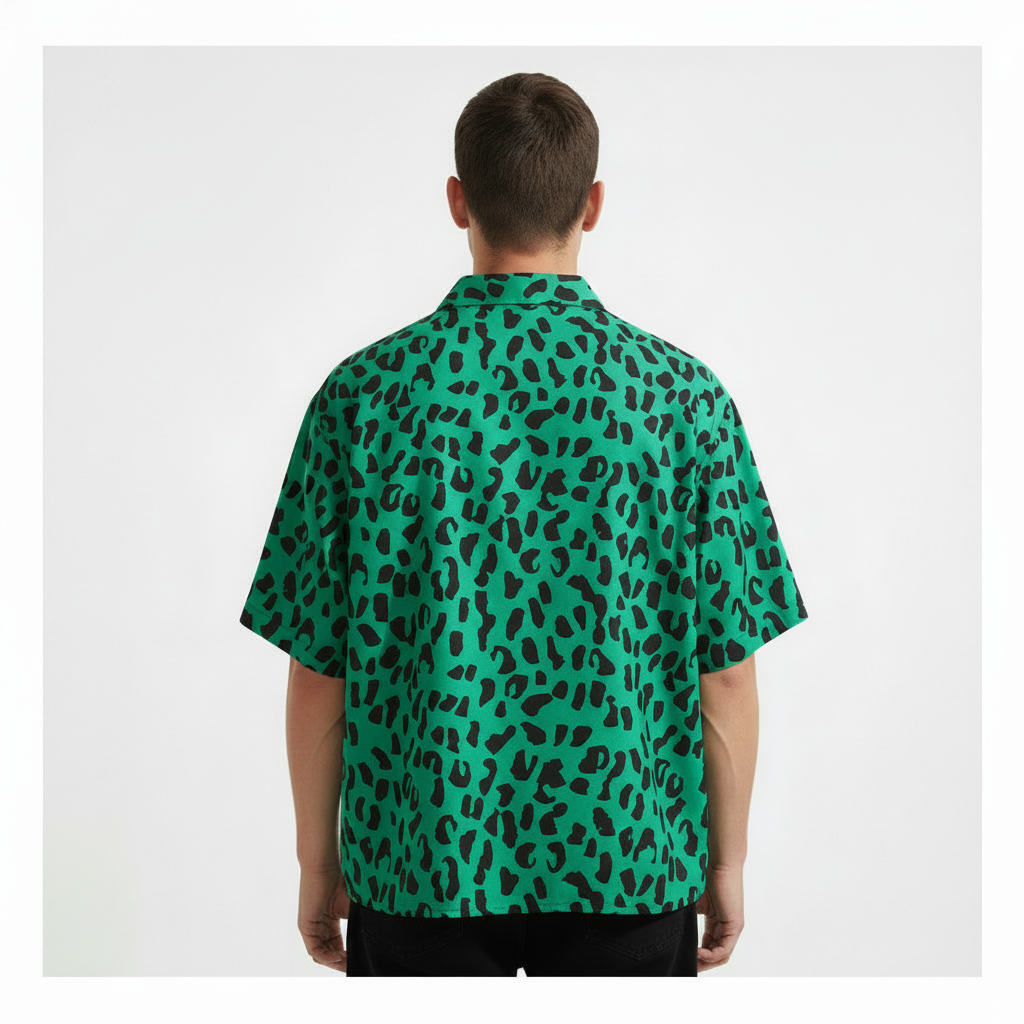 Shirt leopard Print Short Sleeve