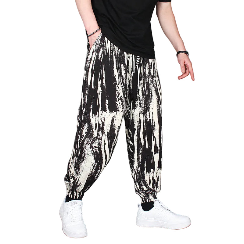 Graphic print pants