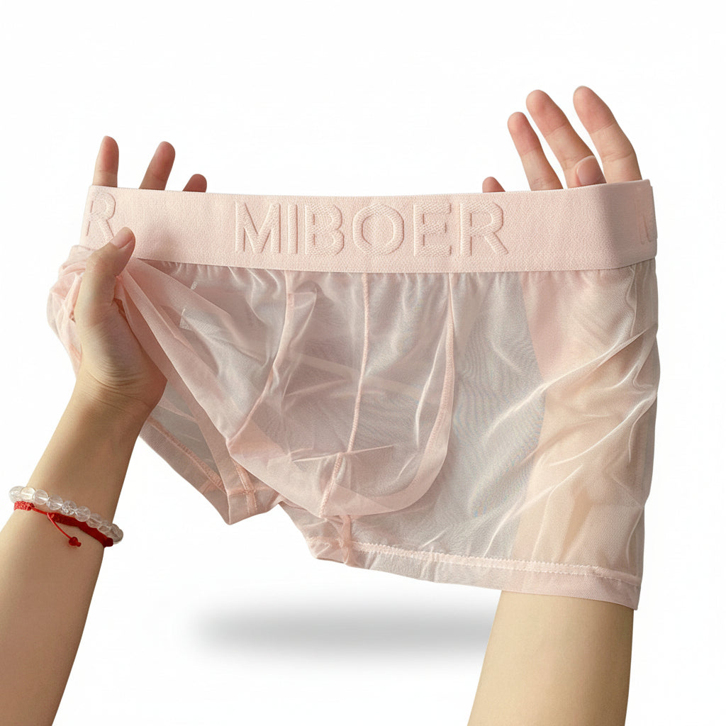 See-through men boxers