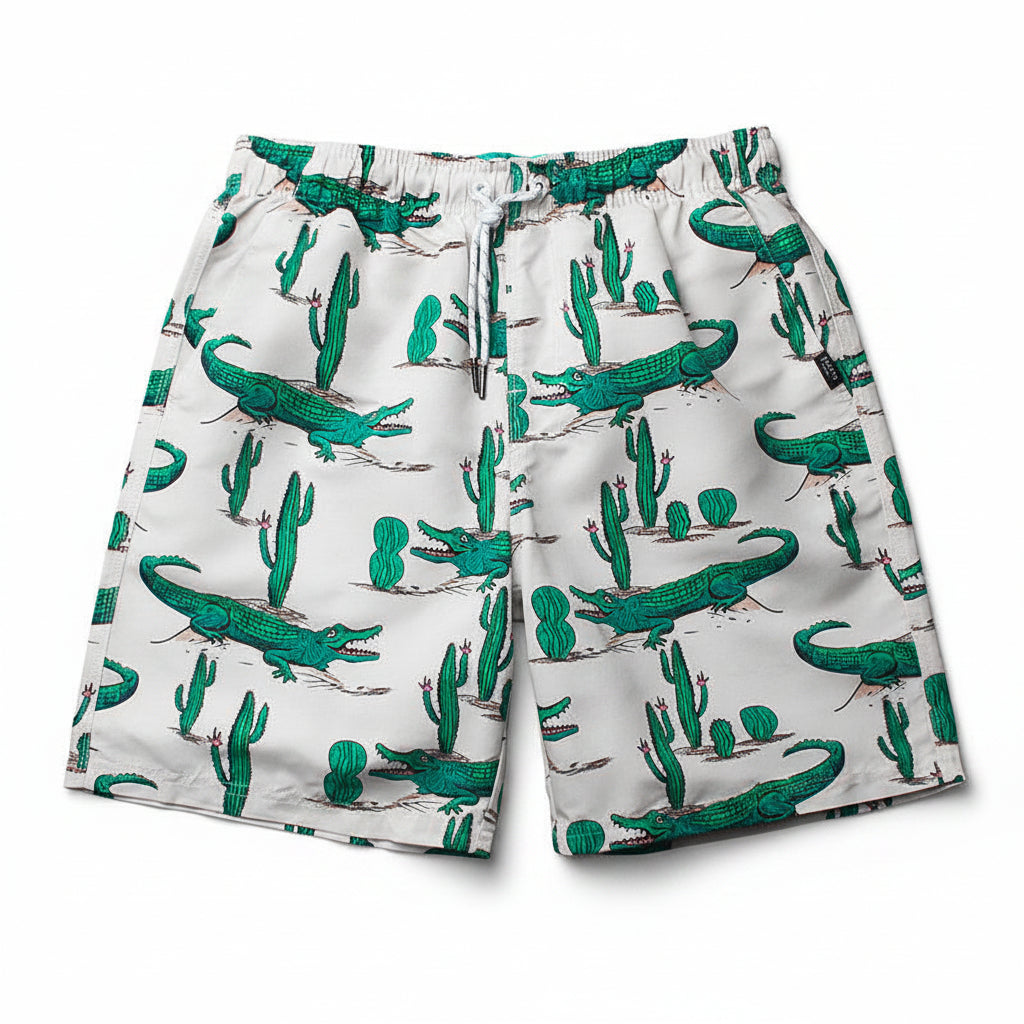 Beach pants crocodile print shorts men's summer shorts