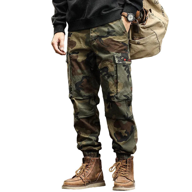 Camouflage cargo pants jeans