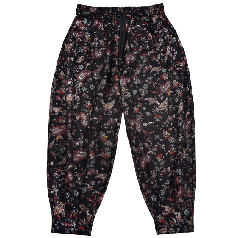 Ruffian cashew flower drape men pants