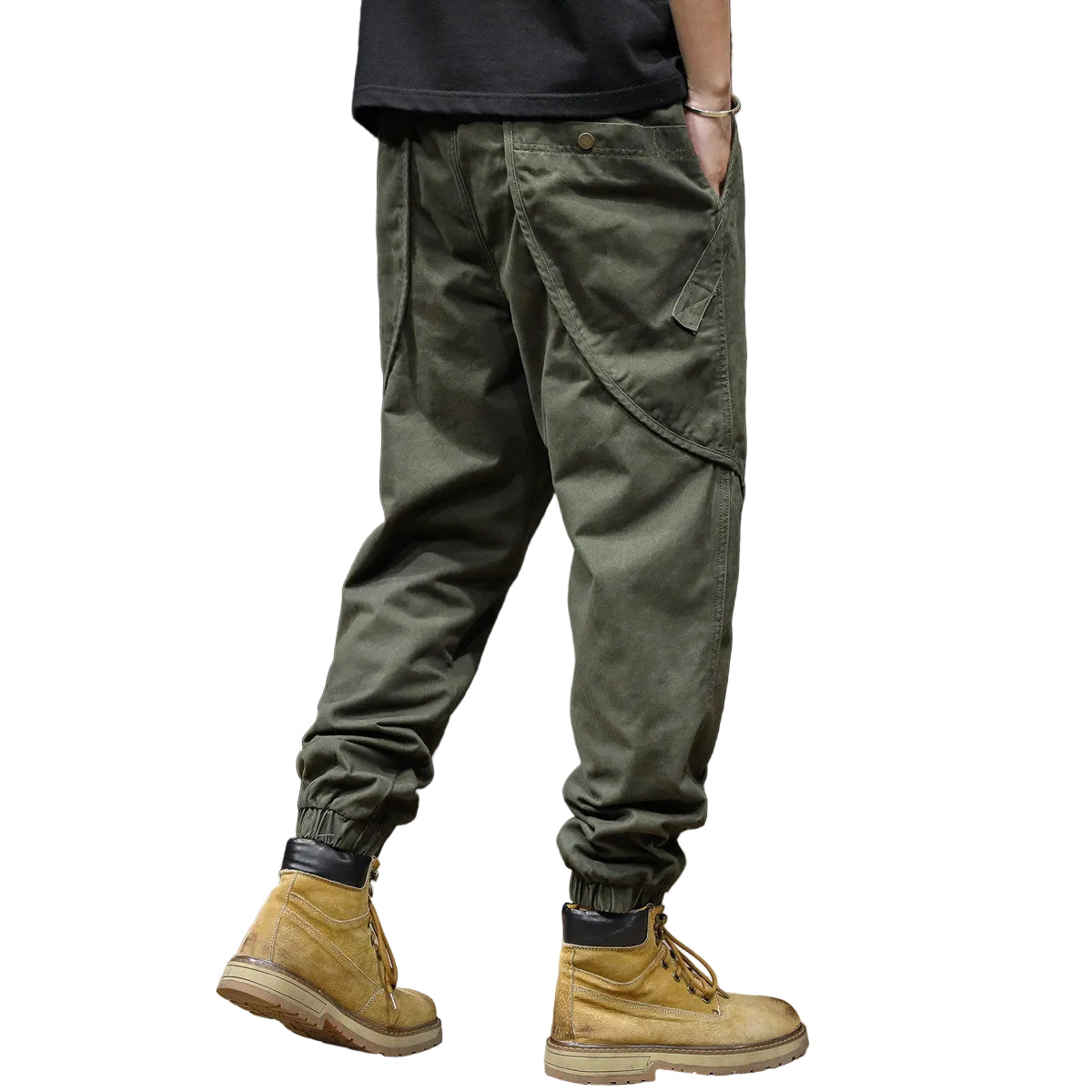 Pants sleek silhouette men trousers