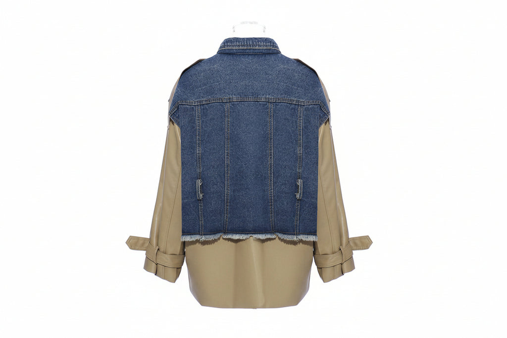 Denim Leather Jacket