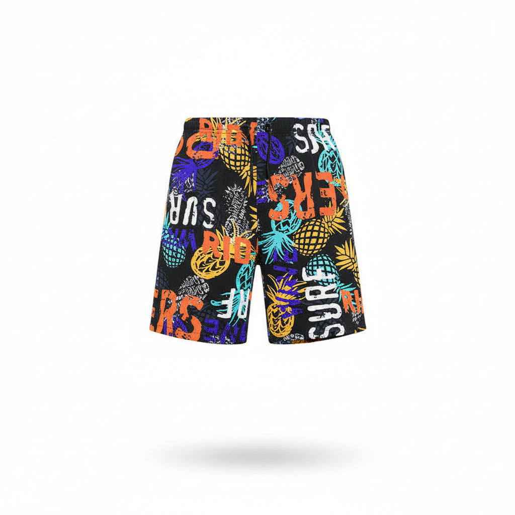 Silk beach pants summer men loose casual short pants