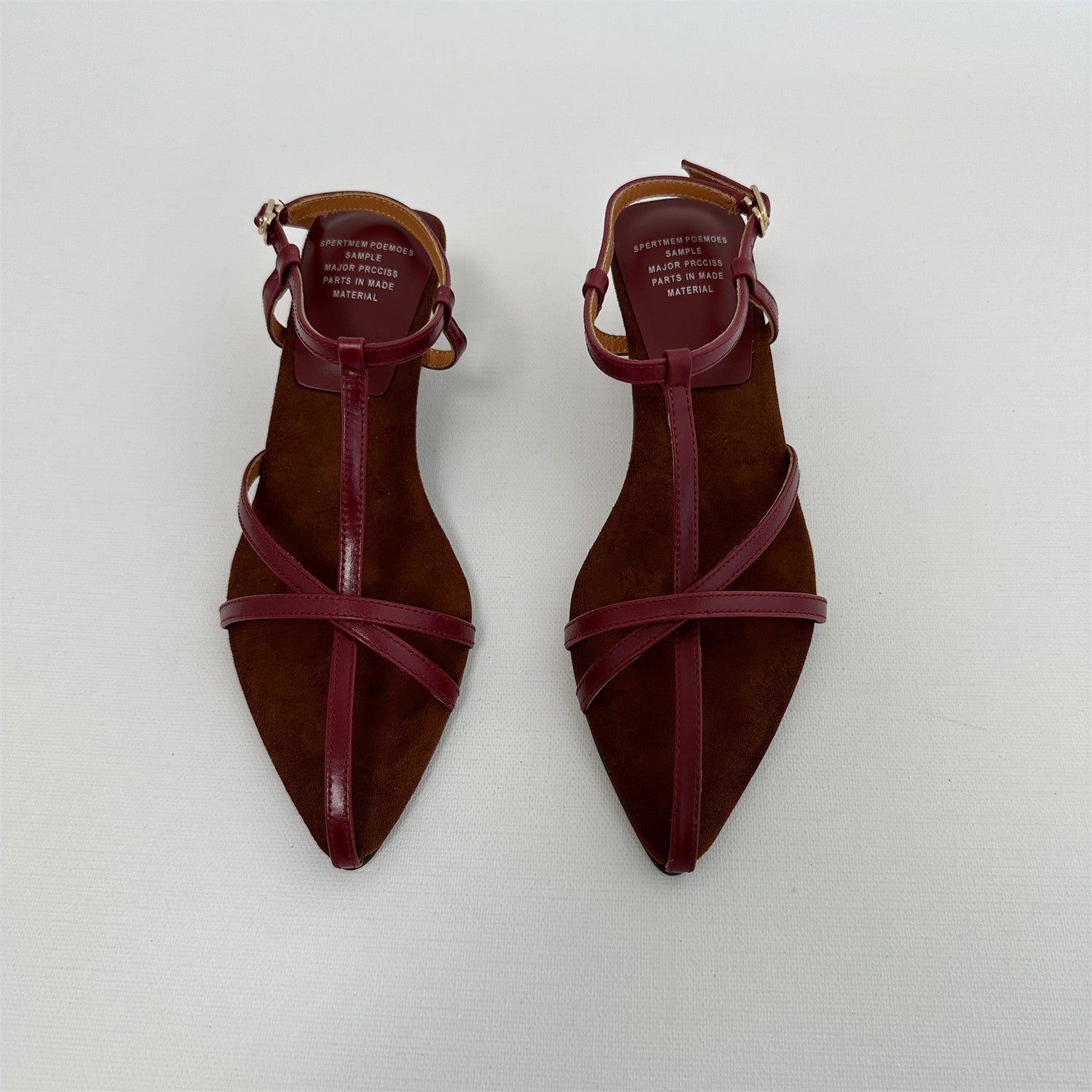 Gold thin band pointed toe 6cm wedge heel high heel sandals