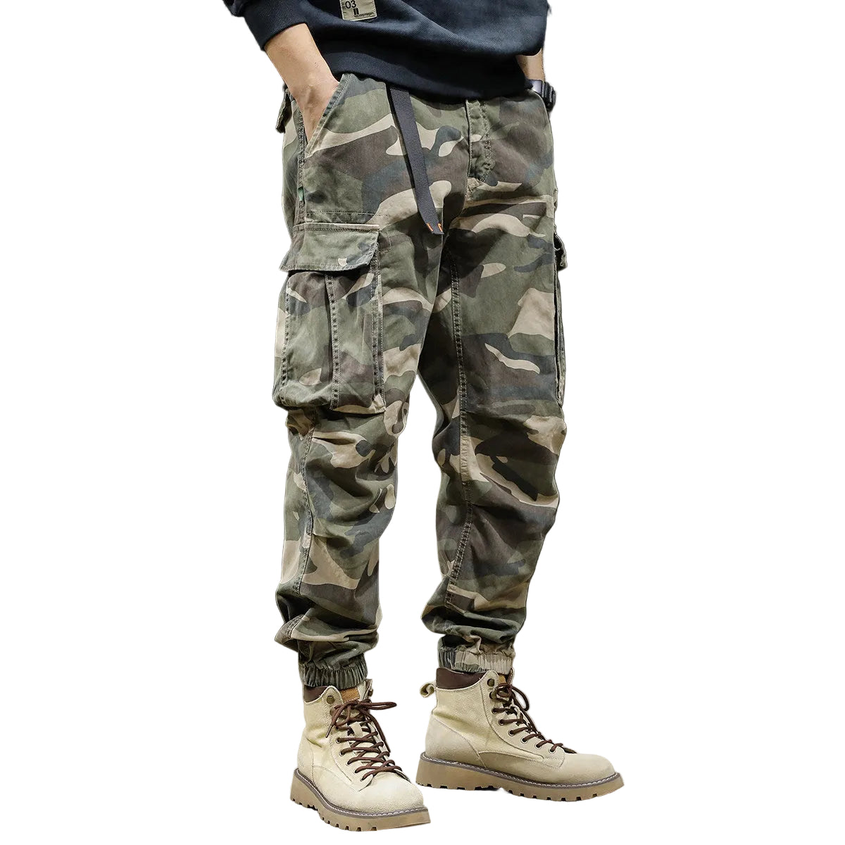 Camouflage cargo pants men's pants