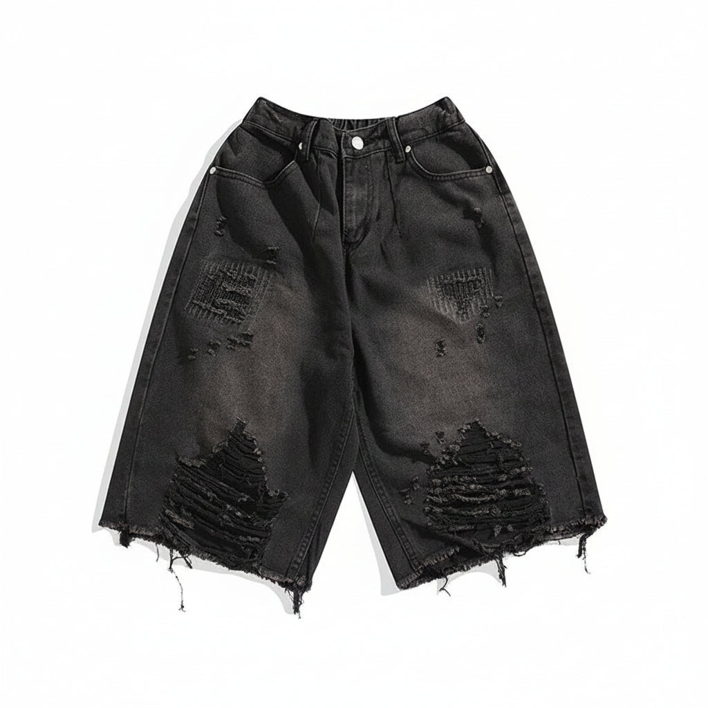 Vintage ripped jeans shorts pants