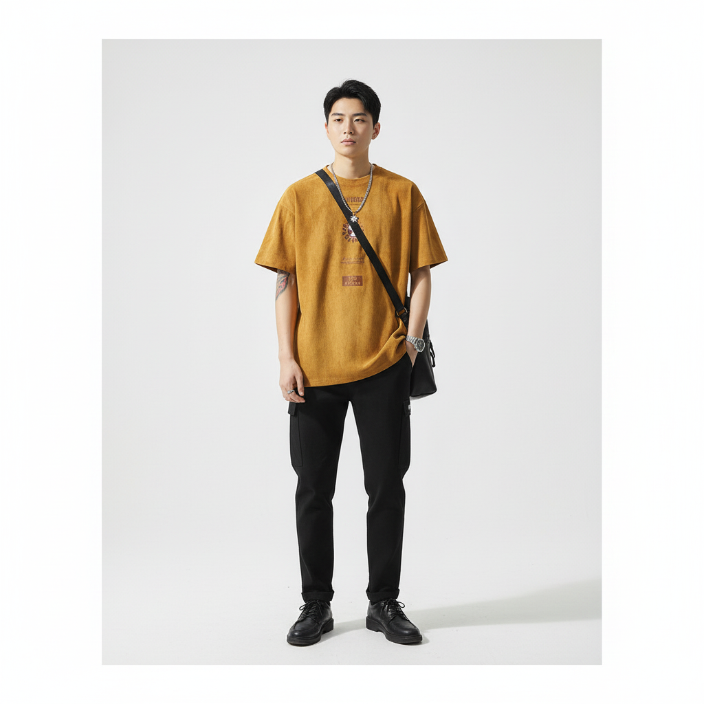 Casual half-sleeved top T-shirt summer men's new body shirt