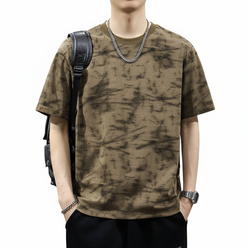 Full Print Men's Short Sleeve T-Shirt Summer Top