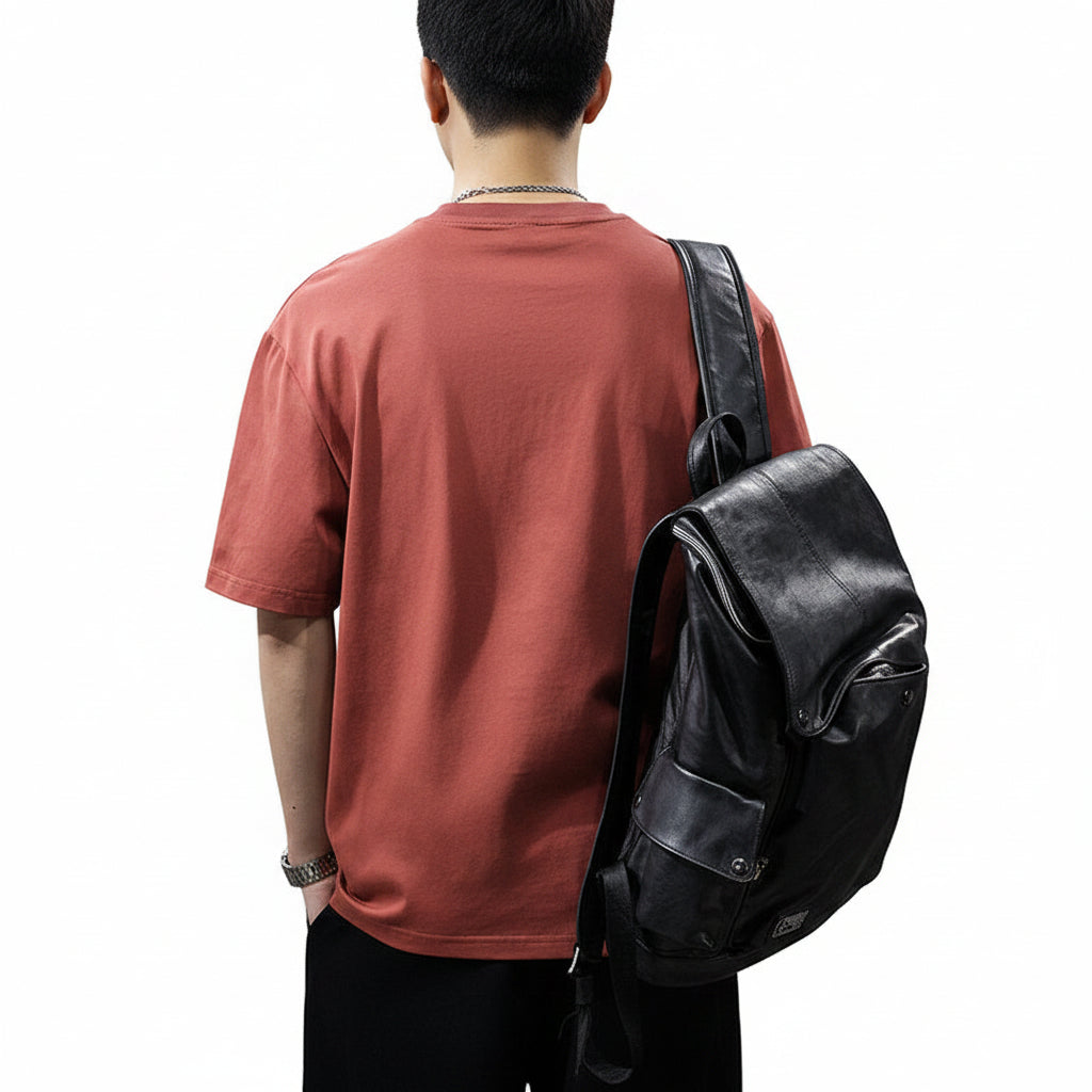 Thin short-sleeved T-shirt men top