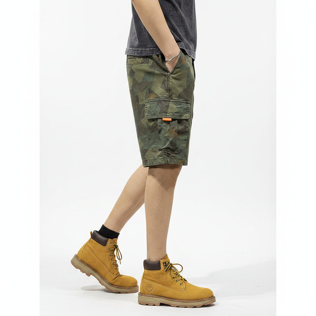 Camouflage Cargo Shorts Pant Men's Trousers