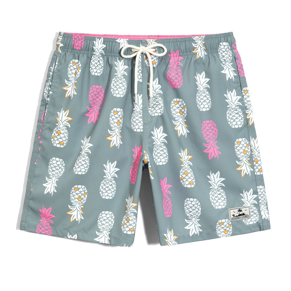 Beach pants men's gentle pink casual loose shorts