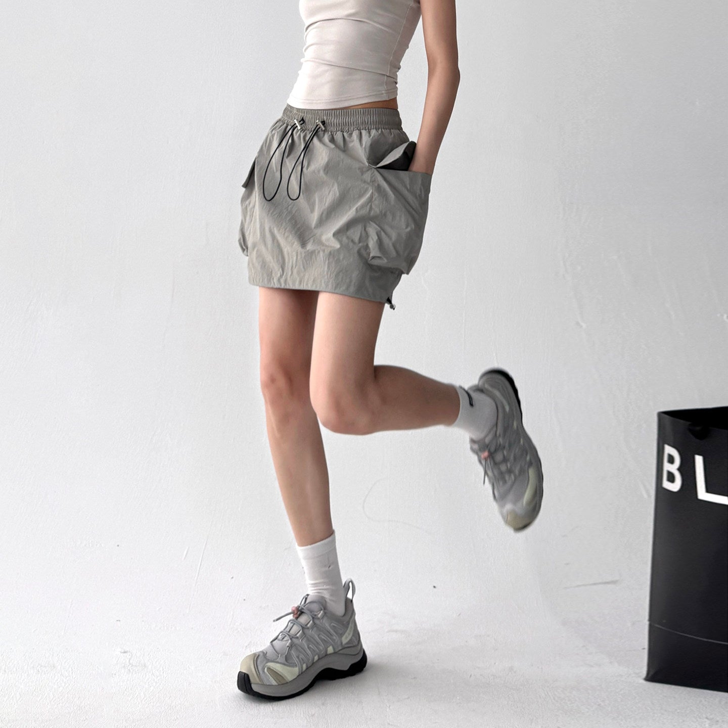 New cargo shorts high-waisted sports skirts