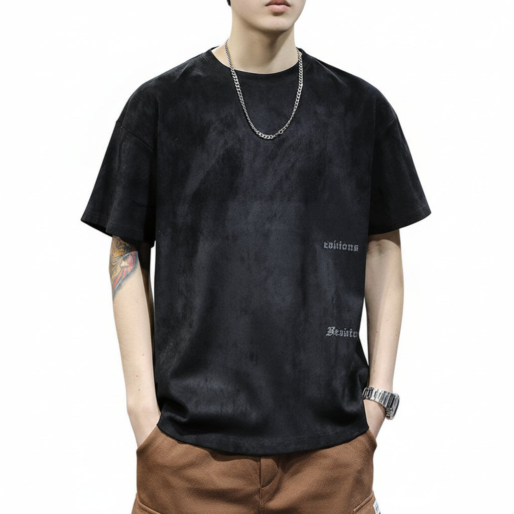 T-shirt men's loose plus size American half-sleeve shirt summer thin short sleeve