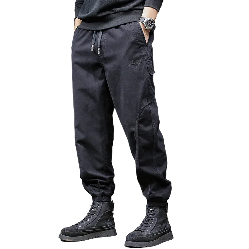 Pants sleek silhouette men trousers