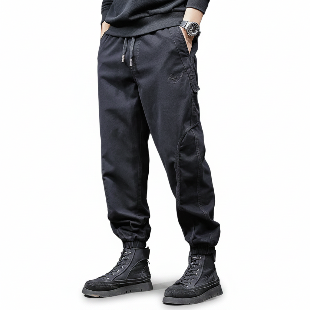 Pants sleek silhouette men trousers