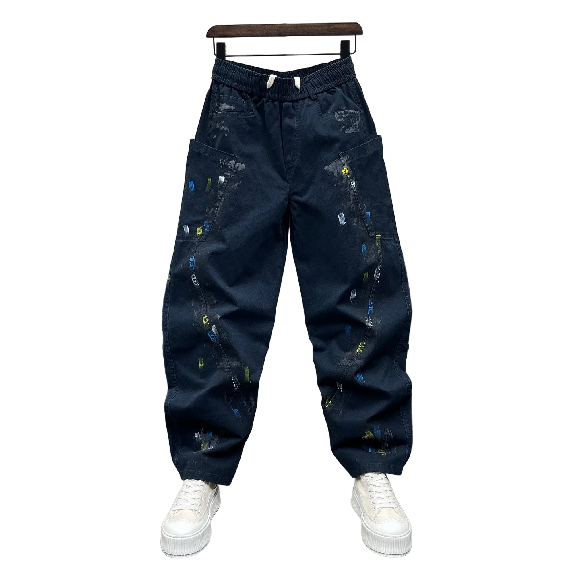 Scimitar pants ruffian wide-leg straight jeans
