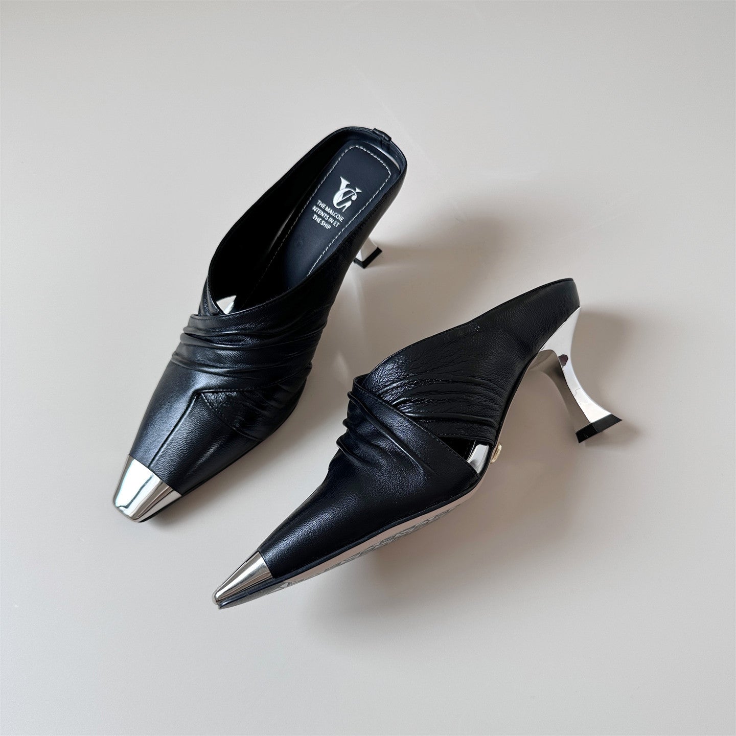 7cm stiletto heel half-slippers heel