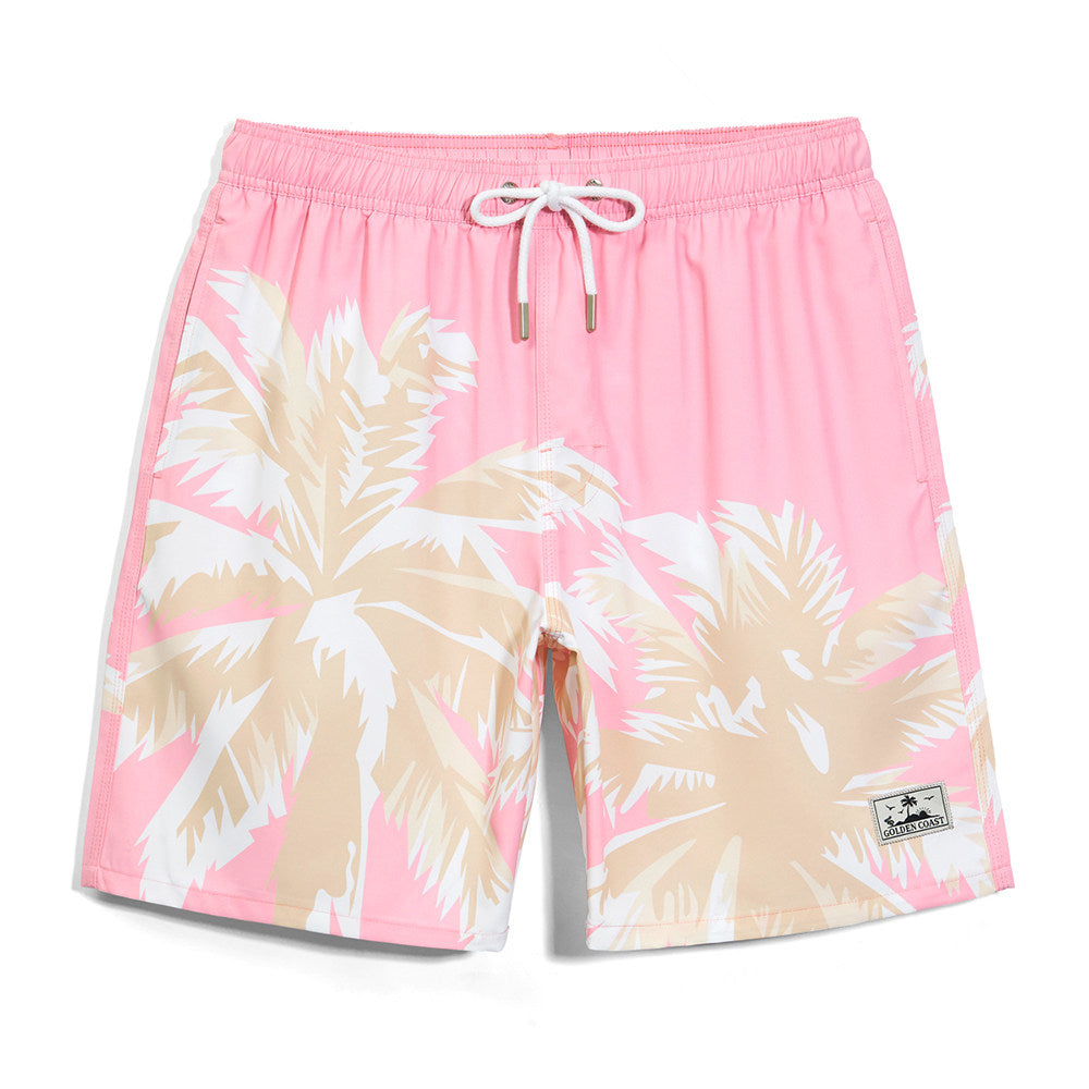 Beach pants men's gentle pink casual loose shorts