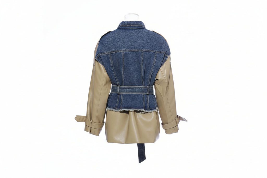 Denim Leather Jacket