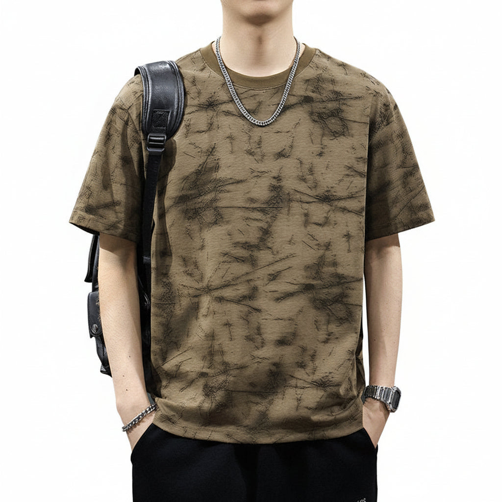 Full Print Men's Short Sleeve T-Shirt Summer Top